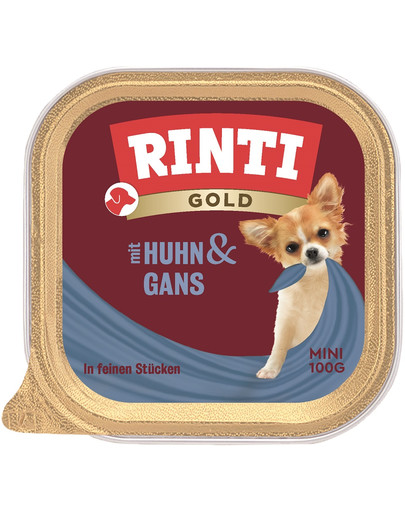 RINTI Gold Mini tacka 100 g dla psów ras małych