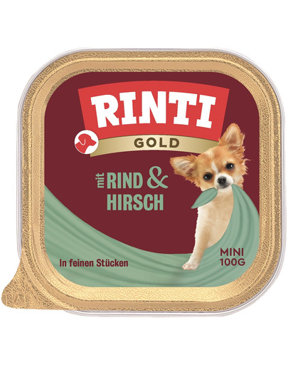 RINTI Gold Mini tacka 100 g dla psów ras małych