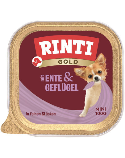 RINTI Gold Mini tacka 100 g dla psów ras małych