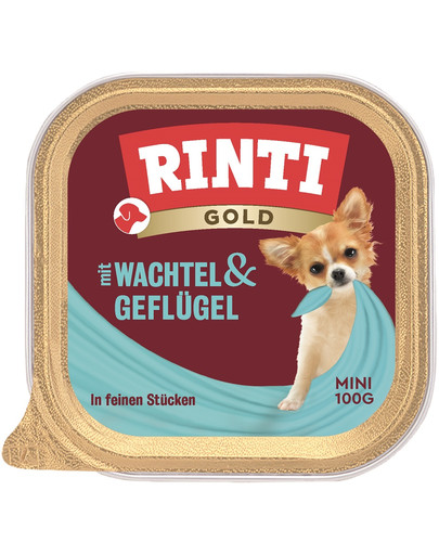 RINTI Gold Mini tacka 100 g dla psów ras małych