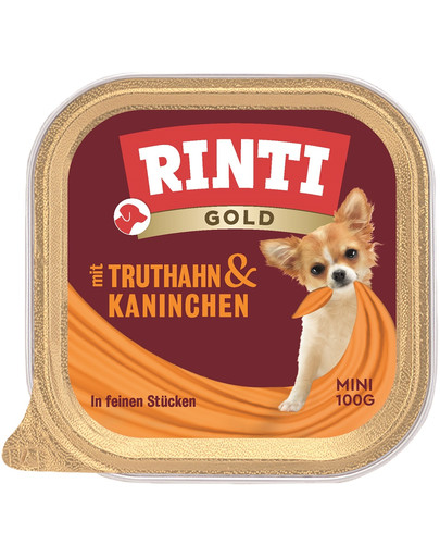 RINTI Gold Mini tacka 100 g dla psów ras małych