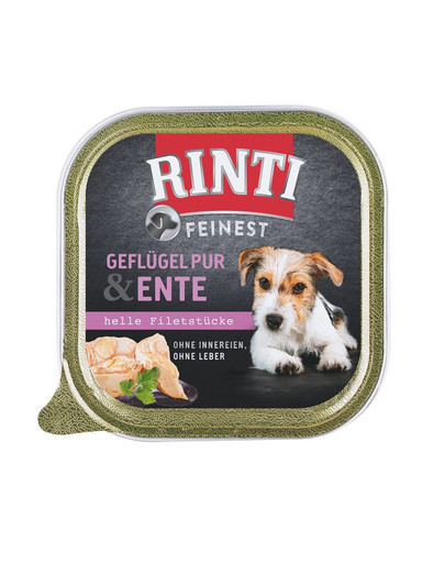 RINTI Feinest Poultry Pure tacka 150 g karma na bazie drobiu dla psów