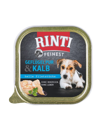 RINTI Feinest Poultry Pure tacka 150 g karma na bazie drobiu dla psów