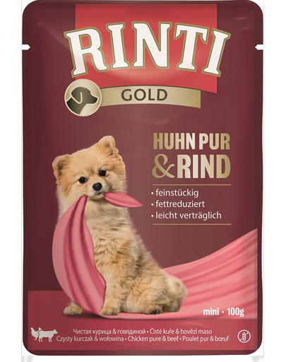 RINTI Gold Pure Mini saszetka 100 g dla psów ras małych