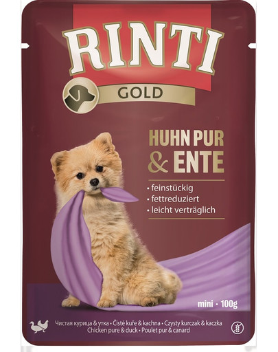 RINTI Gold Pure Mini saszetka 100 g dla psów ras małych