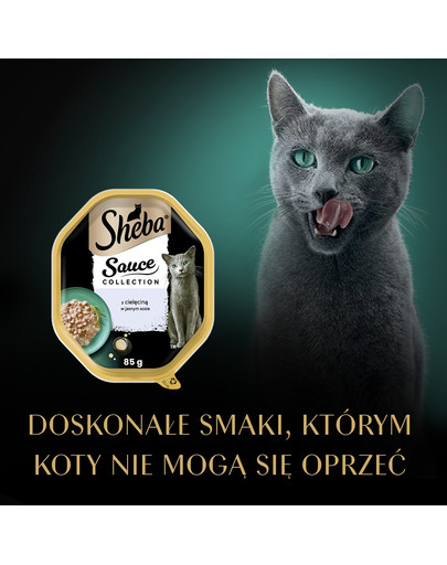 SHEBA Sauce Collection tacka 85 g w sosie kawałki z cielęciną