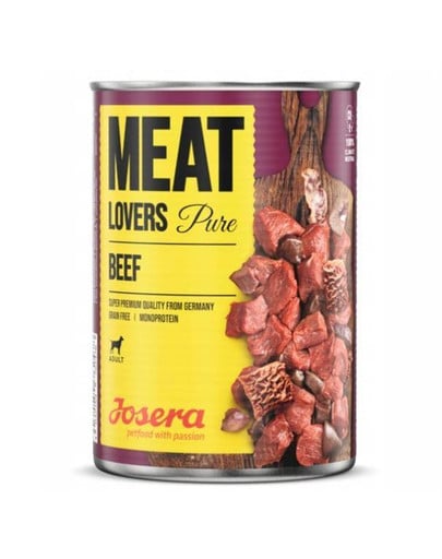 JOSERA Meatlovers Pure 400 g monobiałkowa karma mokra dla psów