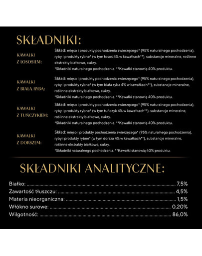 Delicacy Rybne smaki saszetki w galaretce 80 x 85g łosoś, biała ryba, tuńczyk i dorsz