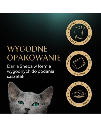 SHEBA Kitten Wybór Smaków saszetki 40x85 g w sosie kawałki z łososiem, kurczakiem dla kociąt