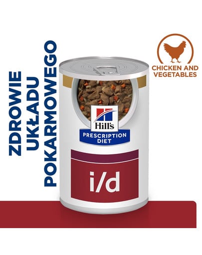 HILL'S Prescription Diet Canine i/d Digestive Care Stew z kurczakiem i warzywami 354 g w puszce