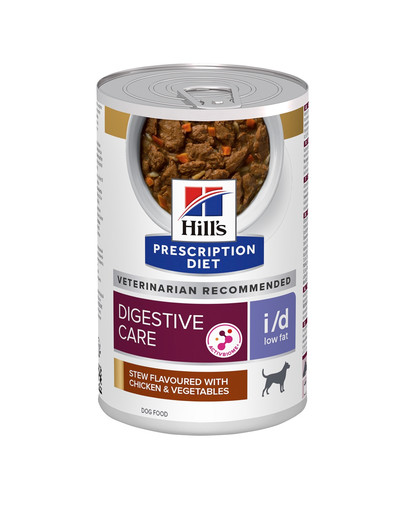 Prescription Diet Canine i/d Low Fat Digestive Care Stew z kurczakiem i warzywami 354 g w puszce