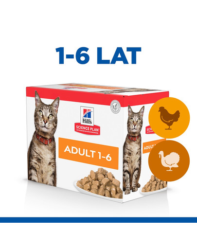 HILL'S Science Plan Feline Adult Multipack Poultry Selection 85 g x12 Szt.