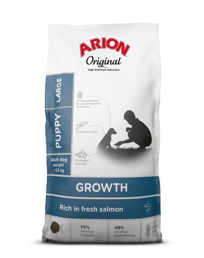 Original Growth Puppy Large Salmon Rice 2 kg