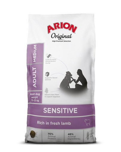 Original Sensitive Adult Medium Lamb Rice 12 kg