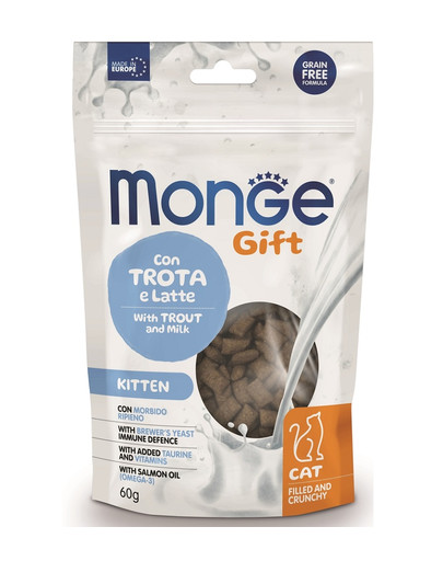Gift Filled and Crunchy Kitten Pstrąg z mlekiem 60 g