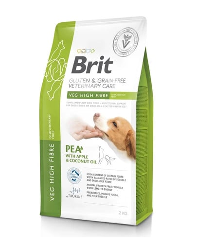 Veterinary Care Dog Gluten Grain free Veg Fibre Complemantary Food 2 kg