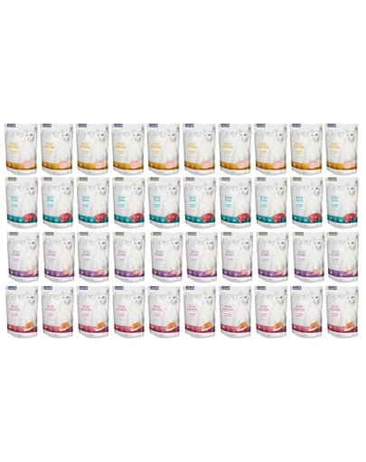 PIPER Animals Cat Mix smaków saszetka 40x100 g mokra karma dla kotów