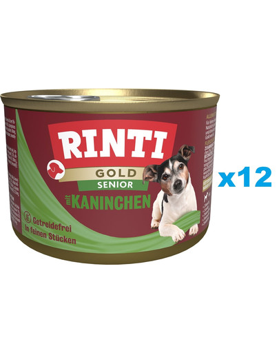RINTI Gold Mini puszka 12x185 g dla psów ras małych