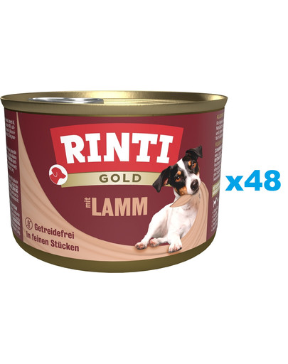 RINTI Gold Lamb Mini Jagnięcina dla psów ras małych 48x185 g