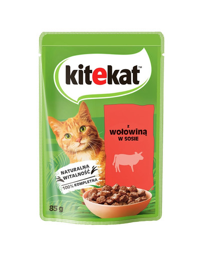 KITEKAT Saszetki w sosie 85 g dla dorosłych kotów