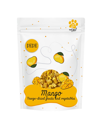 PEPE Freeze-dried liofilizowane owoce mango dla psa 20 g