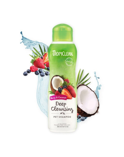 Berry Coconut Shampoo Deep Cleansing 355ml głęboko oczyszczający szampon dla psa i kota