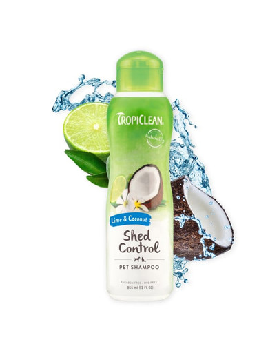 Lime Coconut Shed Control Shampoo 355ml szampon zmniejszające wypadanie sierści dla psa i kota