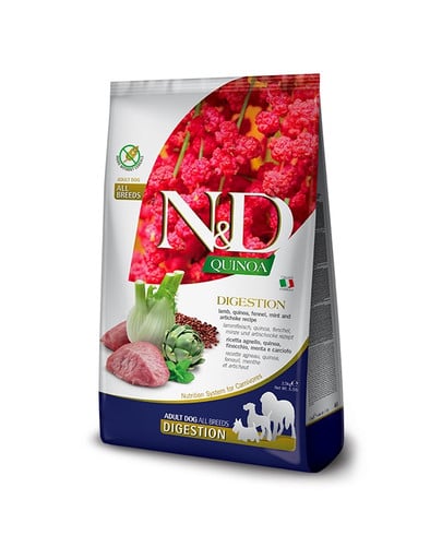 N&D Quinoa Dog Adult medium maxi Digestion Lamb, fennel 2,5 kg