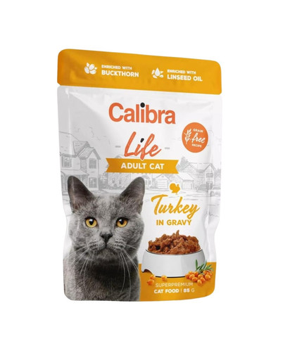 CALIBRA Cat Life Pouch Adult in gravy 85 g saszetki w sosie dla kotów