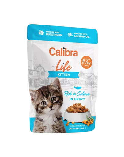 CALIBRA Cat Life Pouch Kitten in gravy 85 g saszetki w sosie dla kociąt