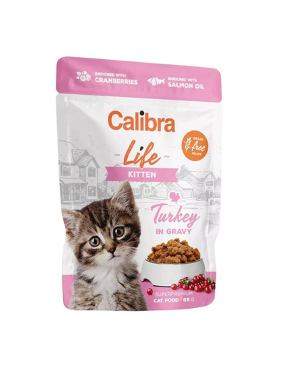 CALIBRA Cat Life Pouch Kitten in gravy 85 g saszetki w sosie dla kociąt