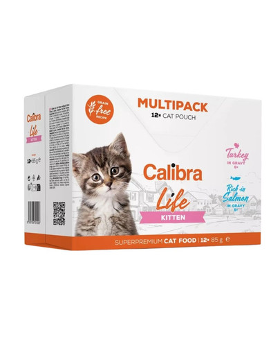 CALIBRA Cat Life Pouch Kitten in gravy 85 g saszetki w sosie dla kociąt