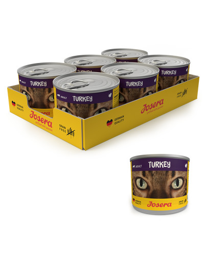 JOSERA Cat Indyk mokra karma dla kotów puszka 200g 6+1 GRATIS