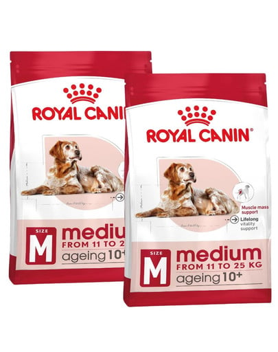 ROYAL CANIN Medium Ageing 10+ 30 kg (2 x 15 kg) karma sucha dla psów dojrzałych po 10 roku życia, ras średnich