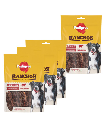 PEDIGREE Ranchos 95% Wołowina 70g 3+1 GRATIS