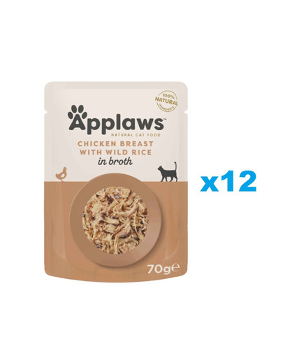 APPLAWS Cat Adult Pouch in Broth saszetka w bulionie 12x70 g dla dorosłych kotów