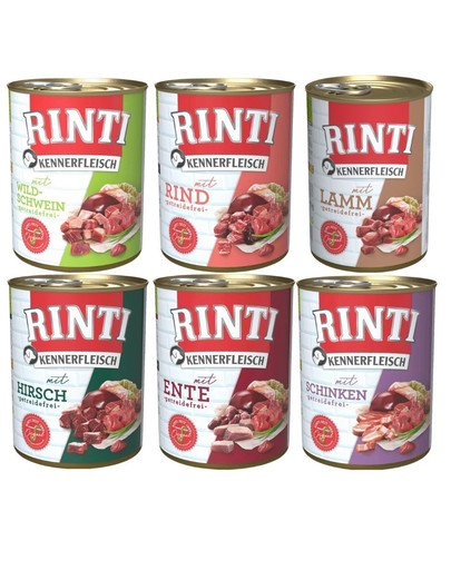 RINTI Kennerfleisch Mix smaków 6x400 g