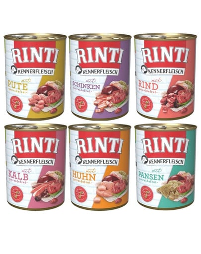 RINTI Kennerfleisch Mix smaków 6x800 g