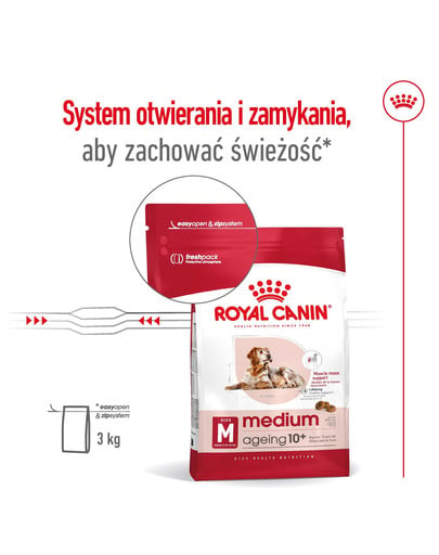 ROYAL CANIN Medium Ageing 10+ 15 kg karma sucha dla psów dojrzałych po 10 roku życia, ras średnich