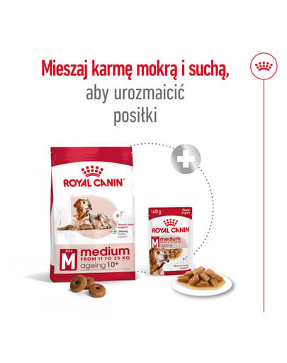 ROYAL CANIN Medium Ageing 10+ 15 kg karma sucha dla psów dojrzałych po 10 roku życia, ras średnich