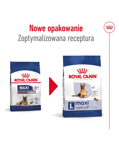 ROYAL CANIN Maxi Ageing 8+ 3 kg karma sucha dla psów dojrzałych, po 8 roku życia, ras dużych