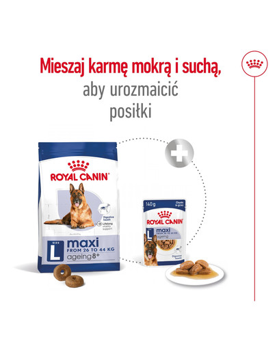 ROYAL CANIN Maxi Ageing 8+ 3 kg karma sucha dla psów dojrzałych, po 8 roku życia, ras dużych