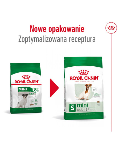 ROYAL CANIN Mini Adult 8+ 4 kg karma sucha dla psów starszych od 8 do 12 roku życia, ras małych