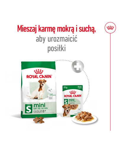 ROYAL CANIN Mini Adult 8+ 2 kg karma sucha dla psów starszych od 8 do 12 roku życia, ras małych