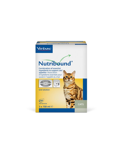 Nutribound 3x150 ml roztwór doustny dla kotów w czasie rekonwalescencji