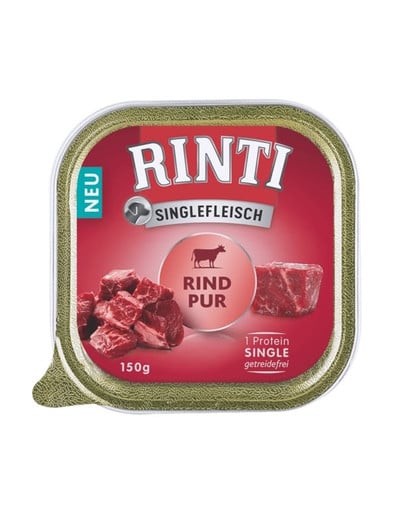 RINTI Singlefleisch tacka 20x150g monoproteinowa karma dla dorosłych psów