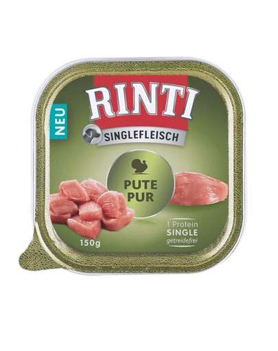 RINTI Singlefleisch tacka 10x150g monoproteinowa karma dla dorosłych psów