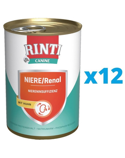 RINTI Canine Kidney diet/Renal 12x800 g