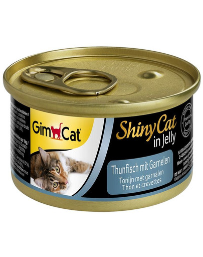 GIMCAT Shiny Cat in Jelly puszka w galaretce 70 g karma uzupełniająca dla kotów