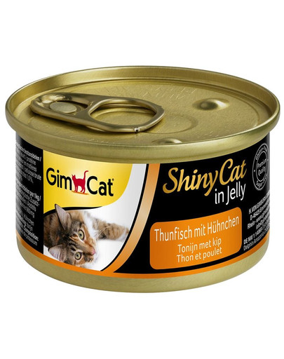 GIMCAT Shiny Cat in Jelly puszka w galaretce 70 g karma uzupełniająca dla kotów